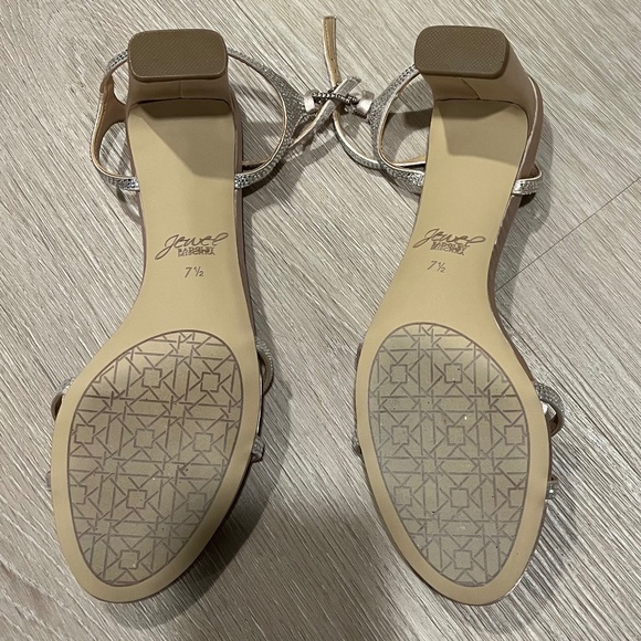 Omari II low heel Sandal (Champagne, 7.5 size, heel height 2.25”) Jewel Badgley - Picture 7 of 7